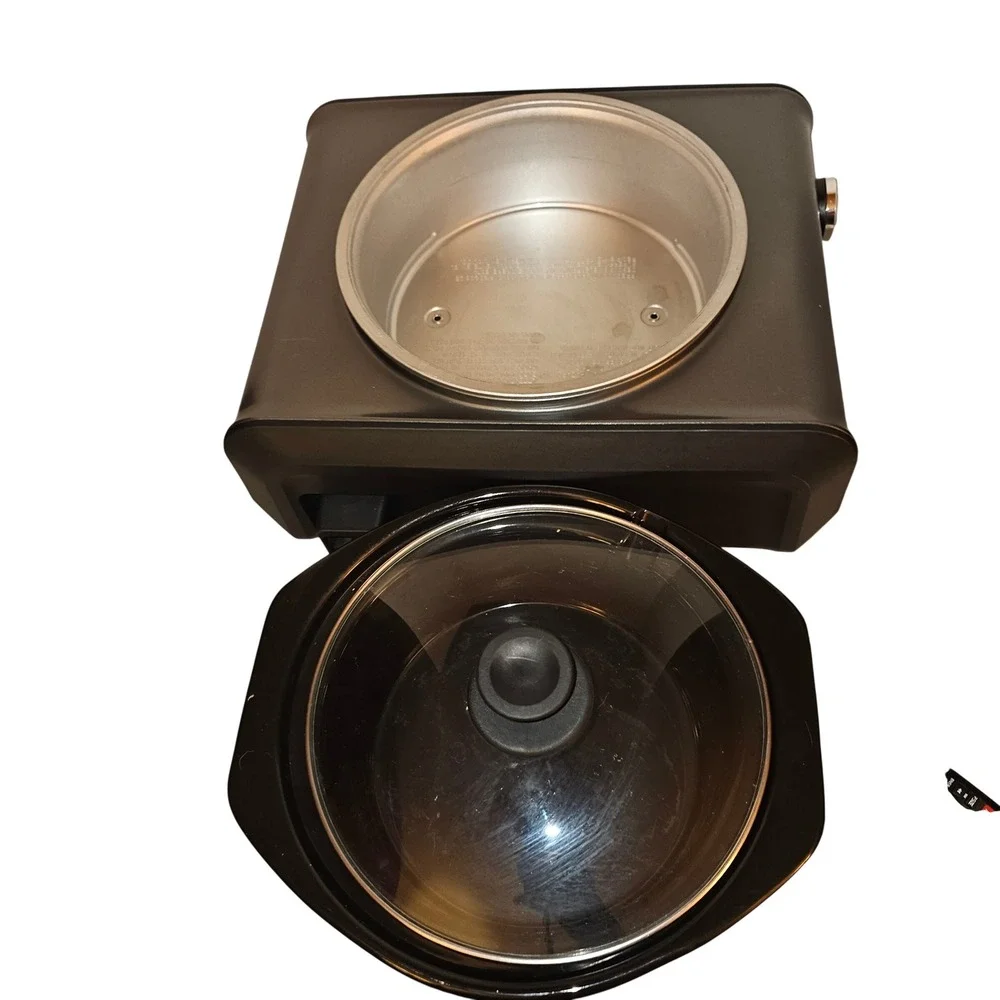 Crock-Pot Hook Up Connectable Slow Cooker 2-Quart Charcoal SCCPMD2-CH SCB4
